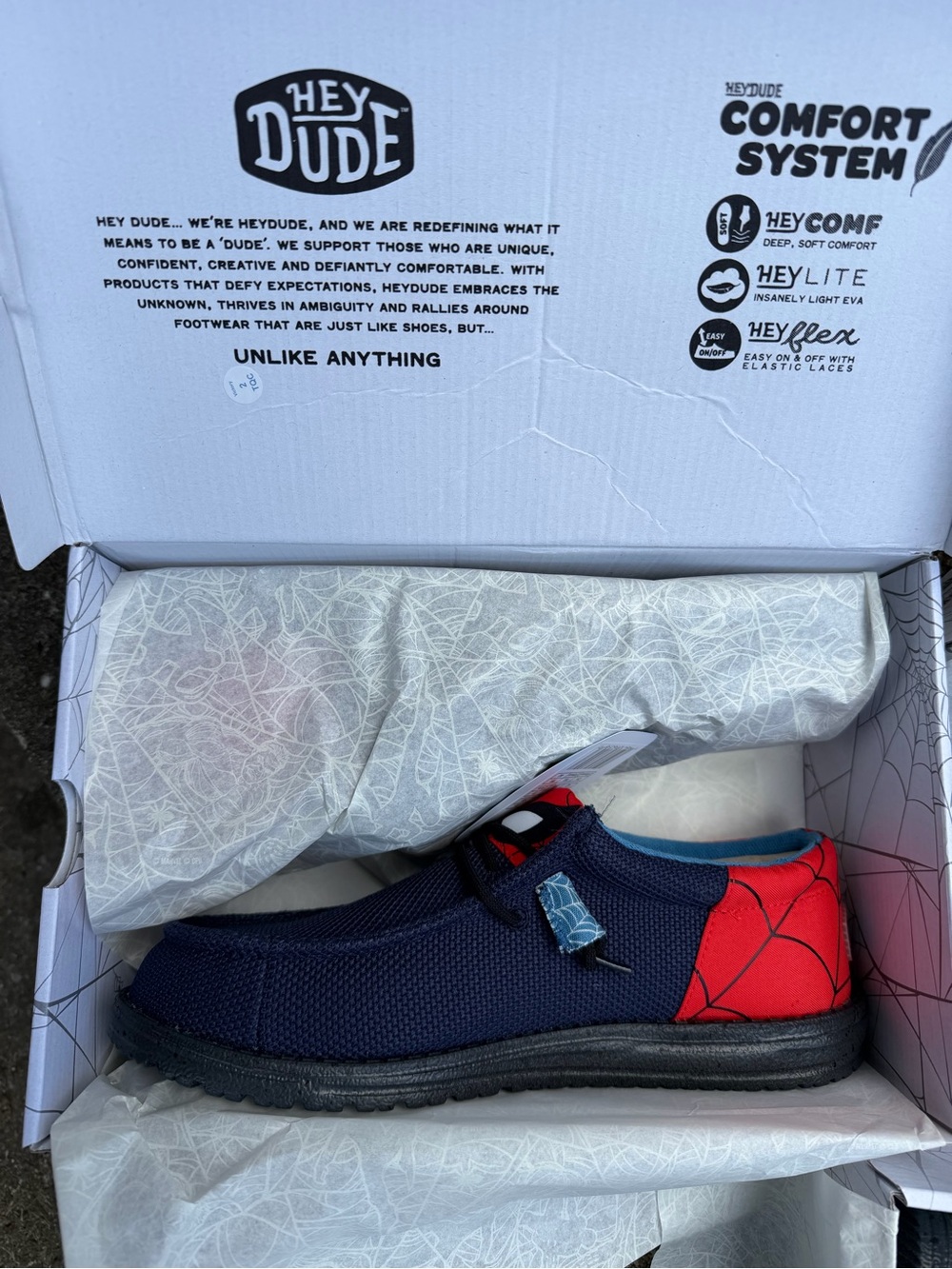 Hey Dude Navy & Red Casual Slip-On Loafer
